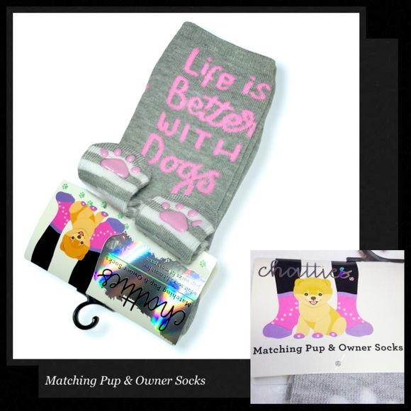 Chatties Other - CHATTIES Matching Pup & Owner Socks (Set of 2)